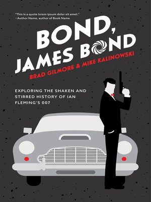 cover image of Bond, James Bond